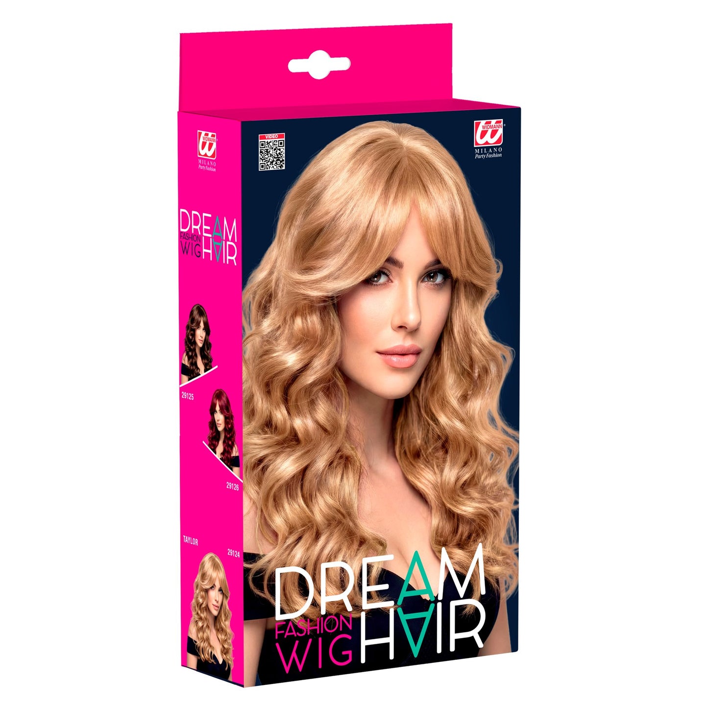 "PERÜCKE TAYLOR BLOND IN DREAM HAIR QUALITÄT" in farbiger Box – Detailansicht