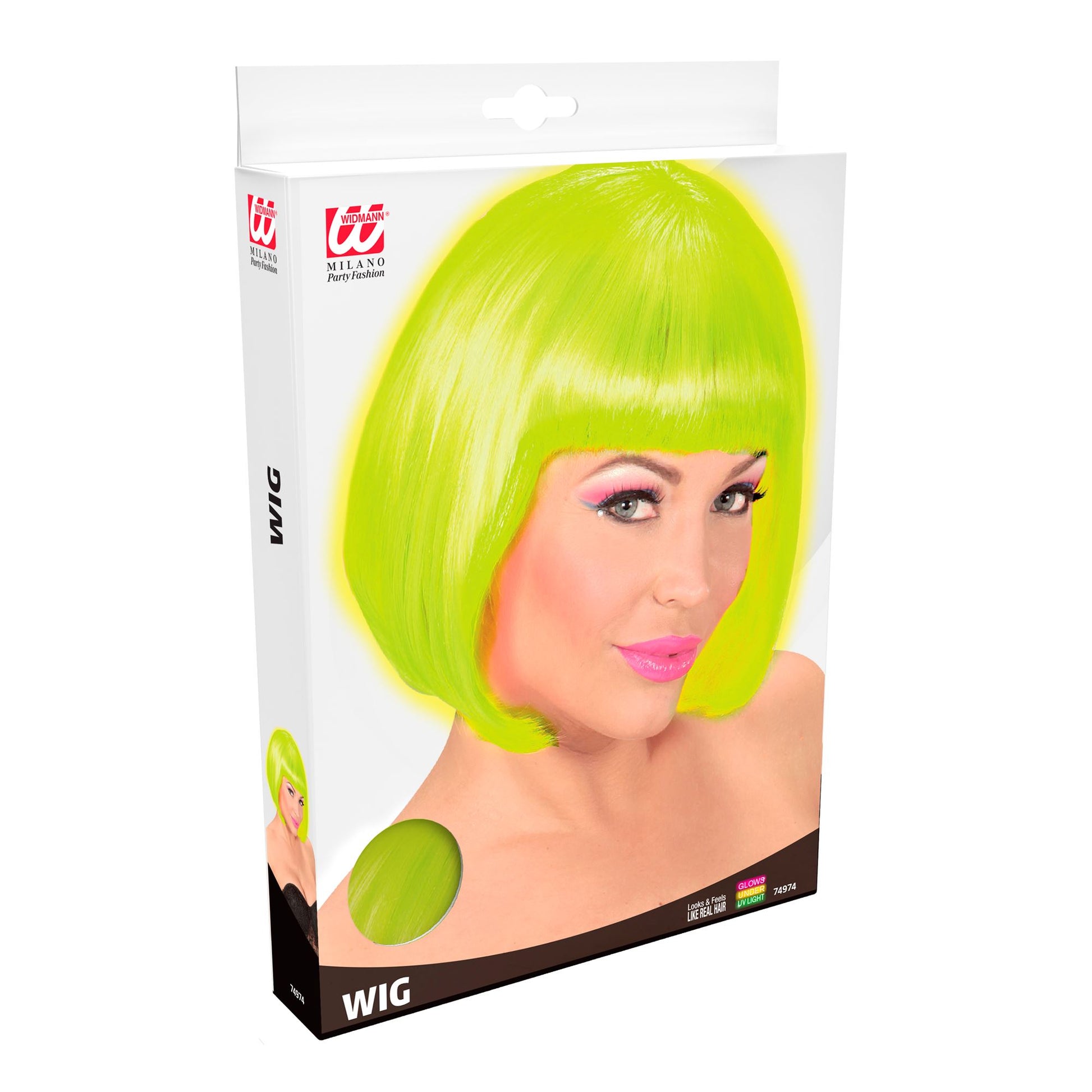 "PERÜCKE VALENTINA NEONGELB" in Box – Ansicht 3