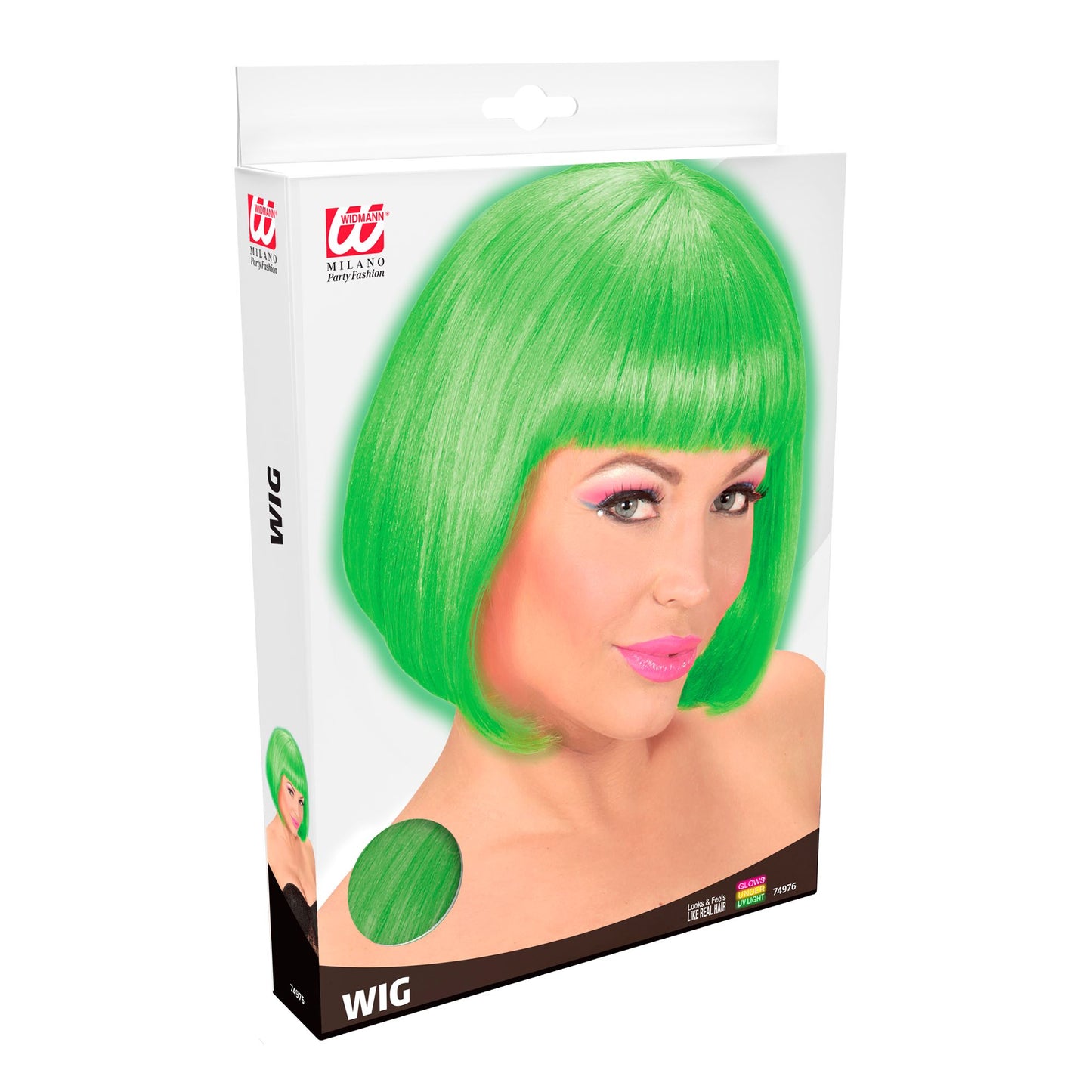 "PERÜCKE VALENTINA NEONGRÜN" in Box – Ansicht 3