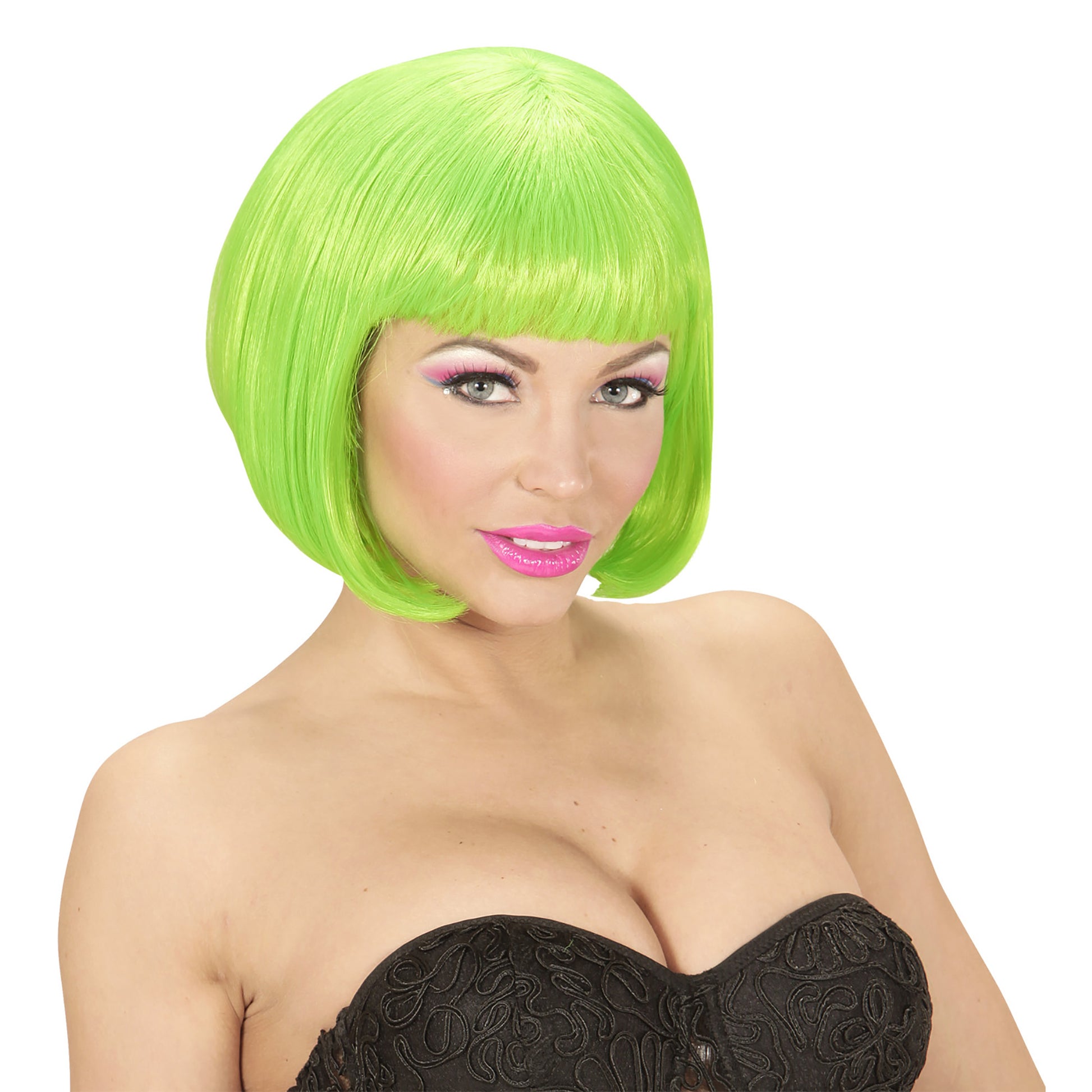 "PERÜCKE VALENTINA NEONGRÜN" in Box – Ansicht 4