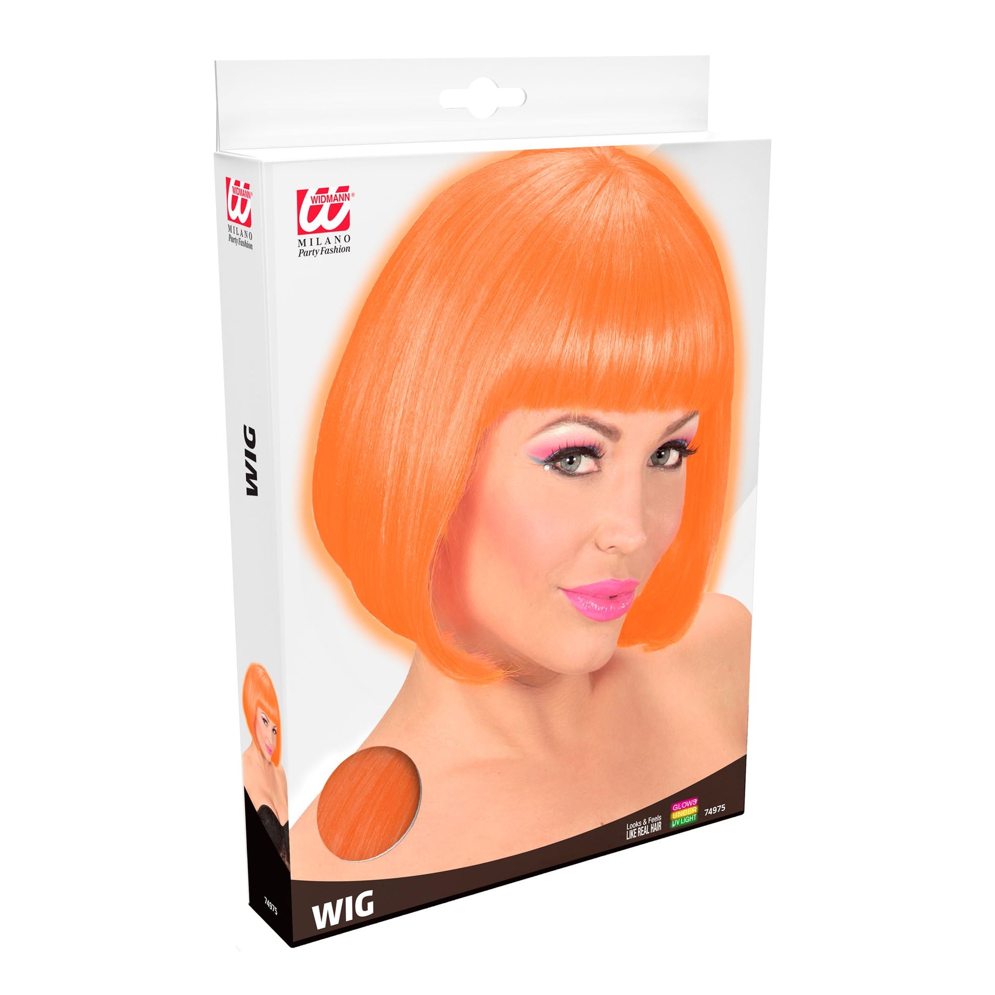 "PERÜCKE VALENTINA NEONORANGE" in Box – Ansicht 3