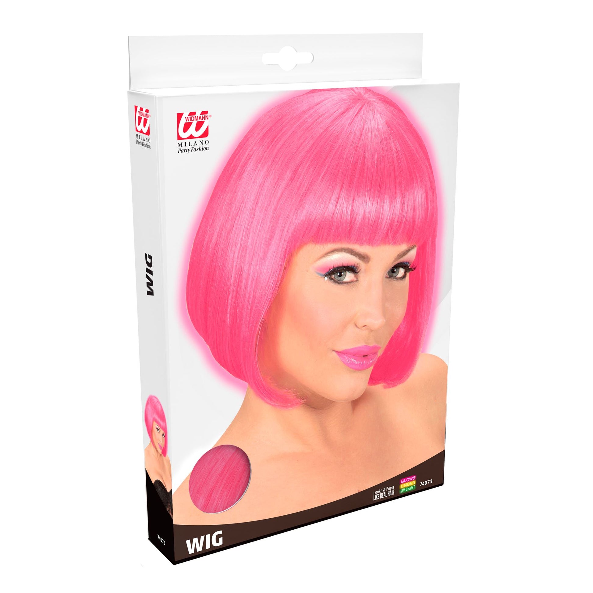 "PERÜCKE VALENTINA NEONPINK" in Box – Ansicht 3