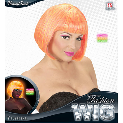 "PERÜCKE VALENTINA NEONPINK & NEONGELB" in Box – Ansicht 3