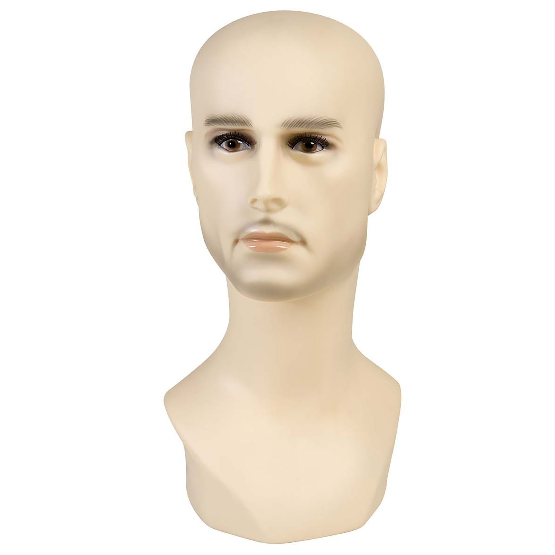 "PERÜCKENKOPF MANN" 40 cm – Vorderansicht