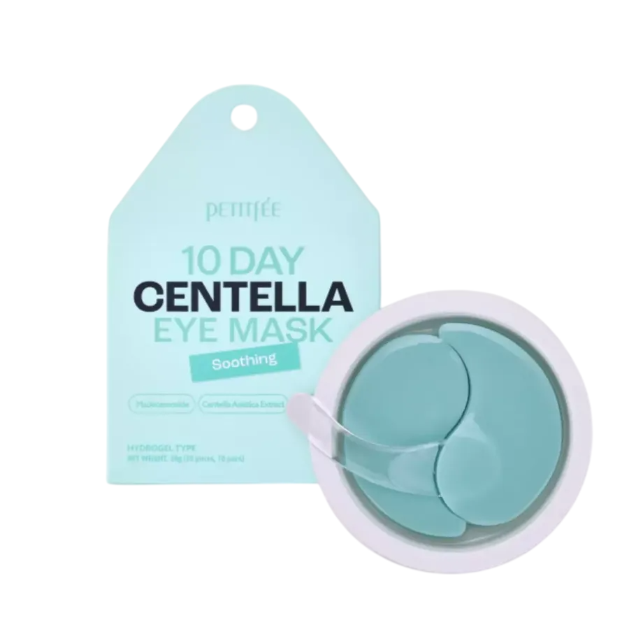 Petitfee, 10 Day Centella, Hydrating & Soothing, Day & Night, Eye Patch, 20 pcs