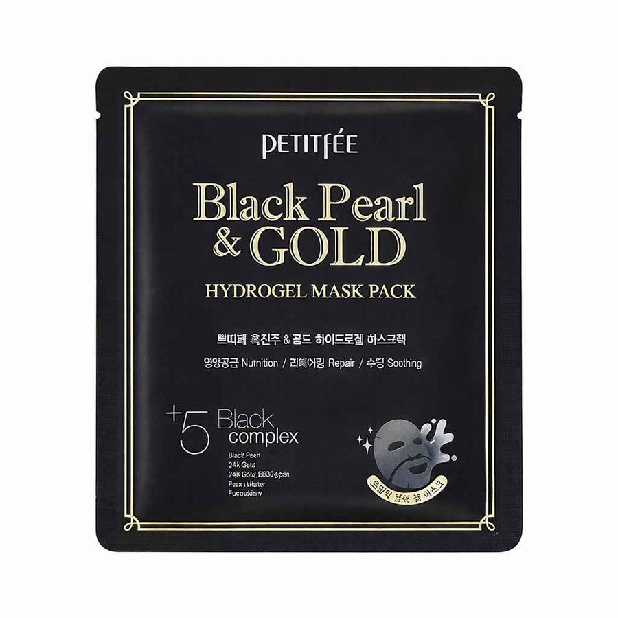 Petitfee, Black Pearl & Gold, Hydrating & Brightening, Gelmaske, Gesicht, 32 g