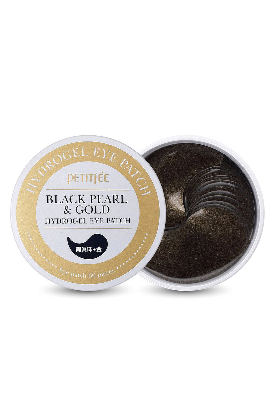 Petitfee, Black Pearl & Gold, Hydrogel, Hydrating & Brightening, Tag & Nacht, Augenklappe, 60 stk