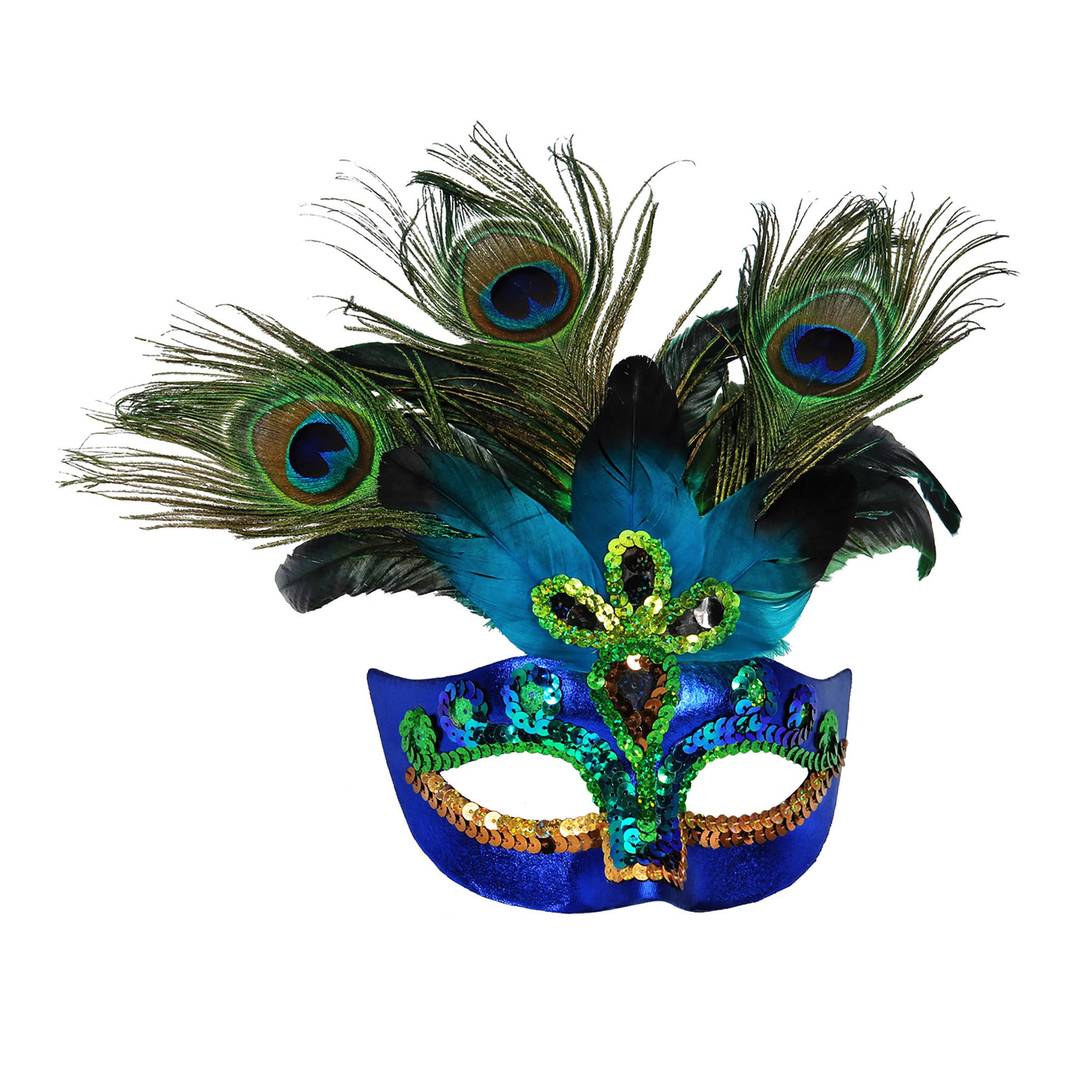 "PFAUENMASKE" – Vorderansicht