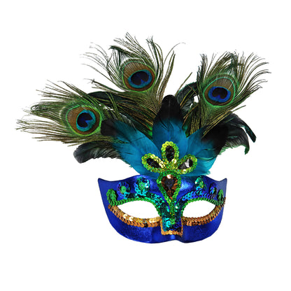 "PFAUENMASKE" – Vorderansicht