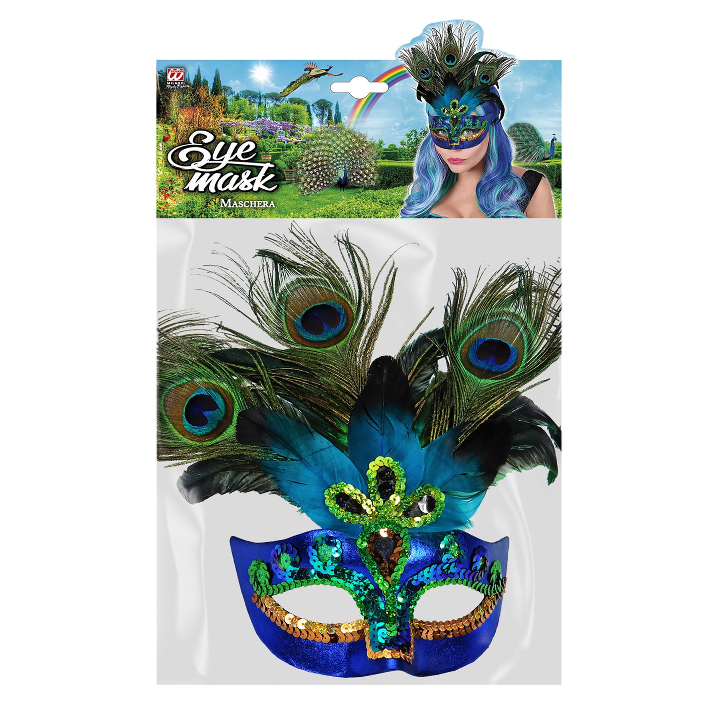 "PFAUENMASKE" – Detailansicht