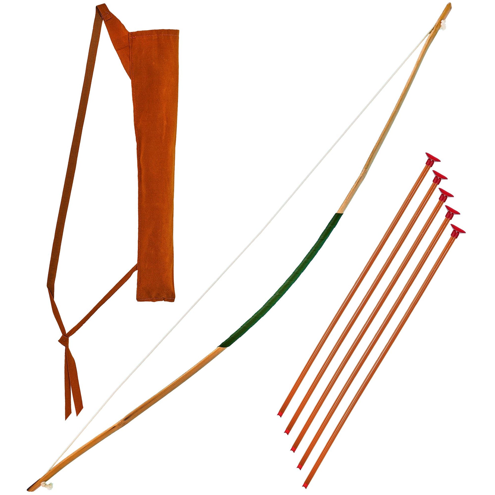 "PFEIL UND BOGEN SET" (Bogen, Köcher, Pfeile) – Vorderansicht