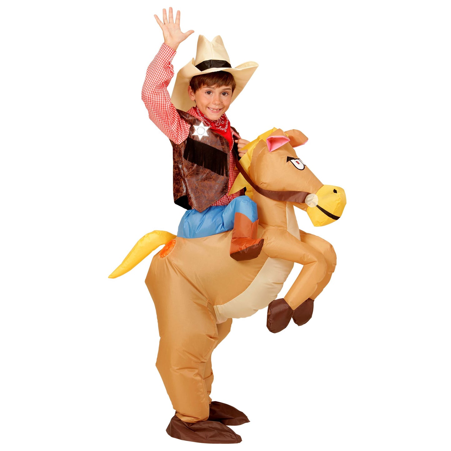 "PFERD" (aufblasbares Kostüm m. integriertem Gebläse, Hut) – Ansicht 3