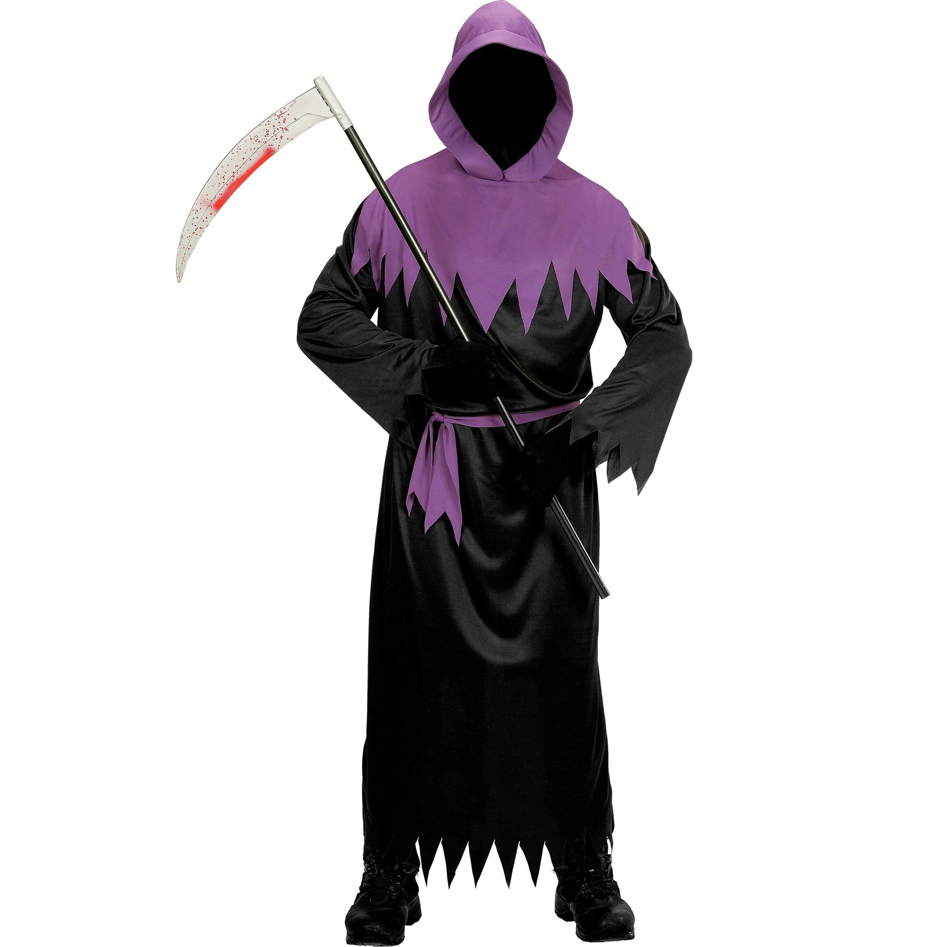 "PHANTOM" (Robe mit Kapuze und Maske unsichtbares Gesicht, Gürtel) – Detailansicht