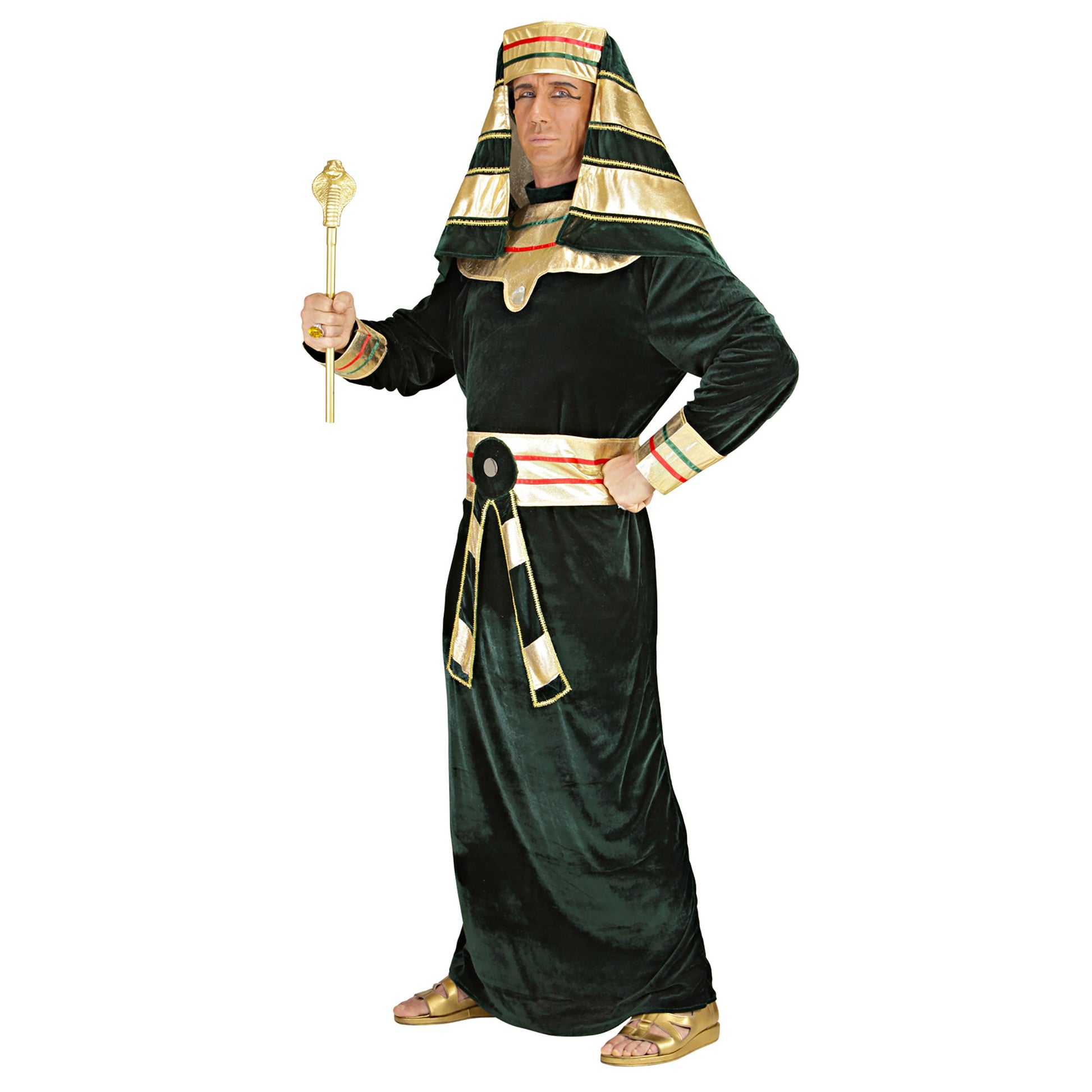 "PHARAO" (Tunika mit Halsband, Gürtel, Kopfbedeckung) – Detailansicht