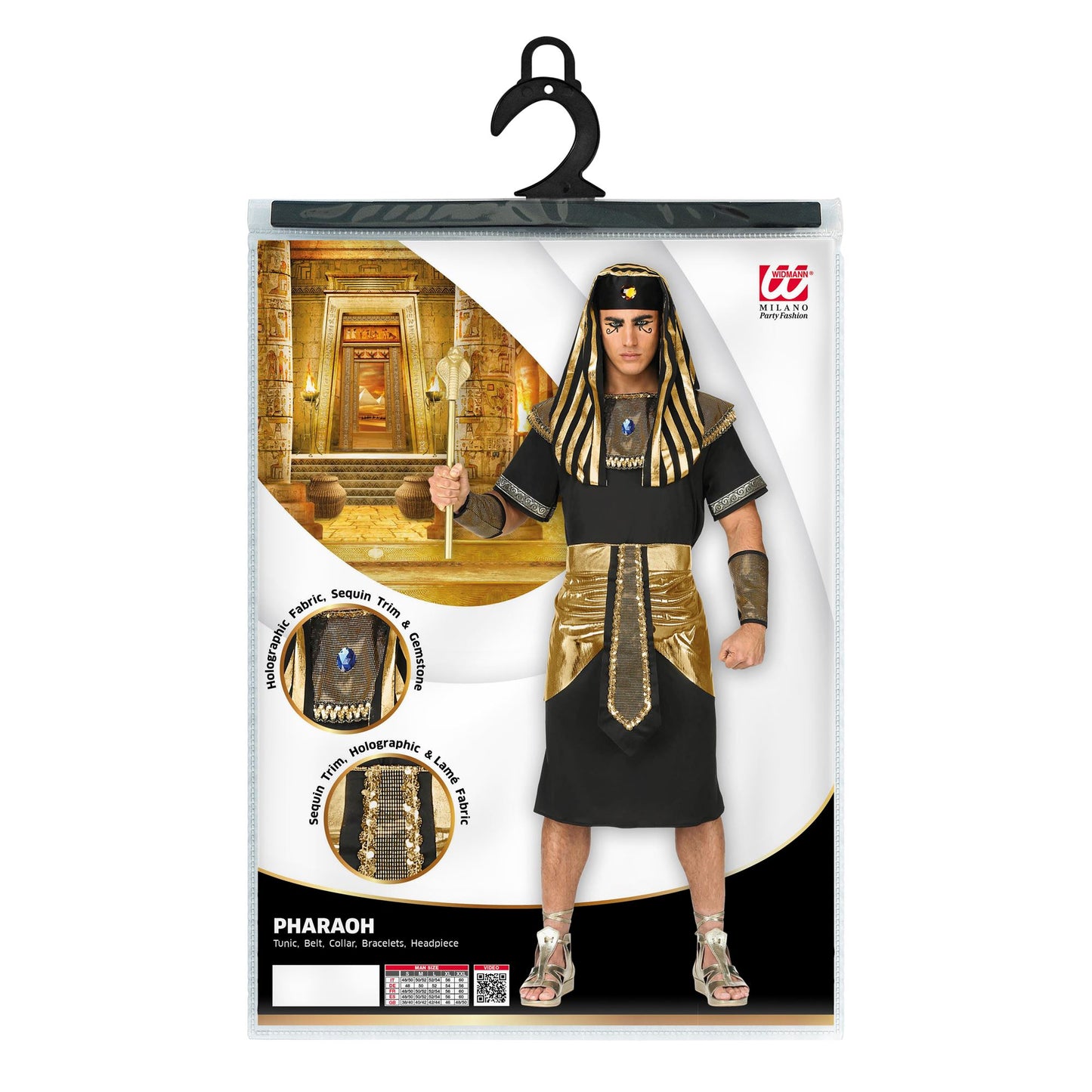 "PHARAOH" (Tunika, Gürtel, Halskragen, Kopfbedeckung) – Ansicht 5