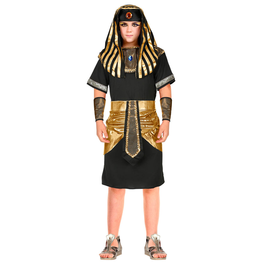 "PHARAOH" (Tunika, Gürtel, Halskragen, Kopfbedeckung) – Vorderansicht