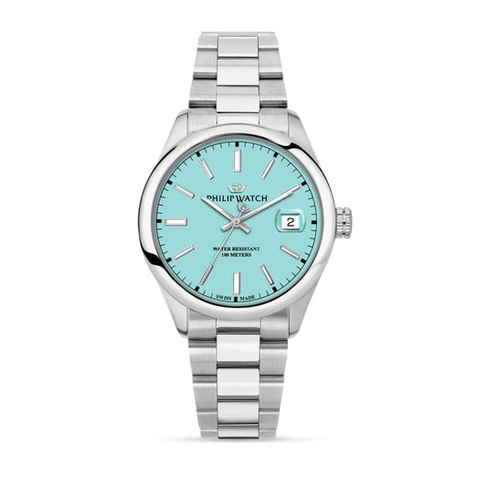 PHILIP WATCH CARIBE URBAN R8253597642 Date Armbanduhr Silber ansicht-2