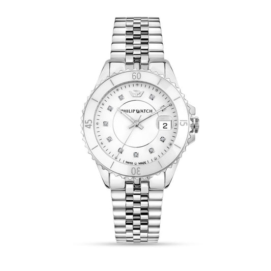 PHILIP WATCH R8253597636 Date Armbanduhr 36 mm Silber ansicht-2