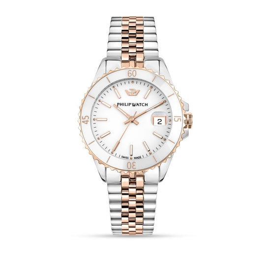 PHILIP WATCH R8253597637 Date Armbanduhr 36 mm Silber ansicht-2