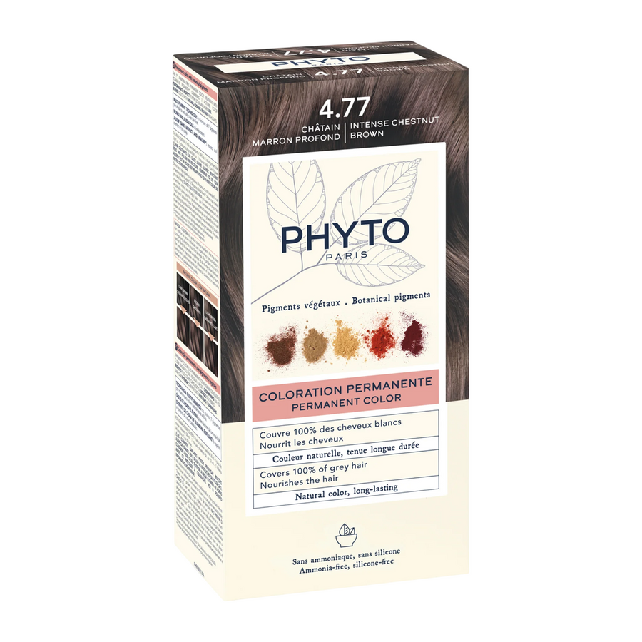 Phyto, Phytocolor, Permanente Haarfarbe, 4.77 Intense Chestnut Brown, 50 ml