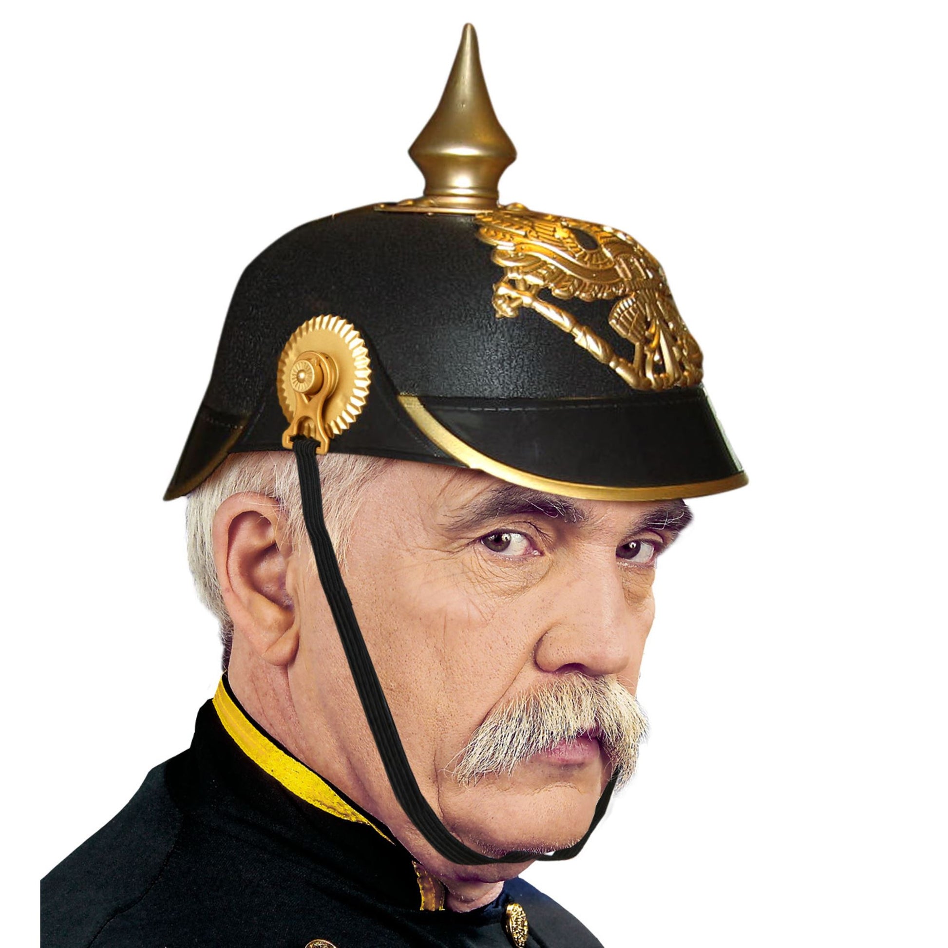"PICKELHAUBE" aus Hartplastik – Detailansicht