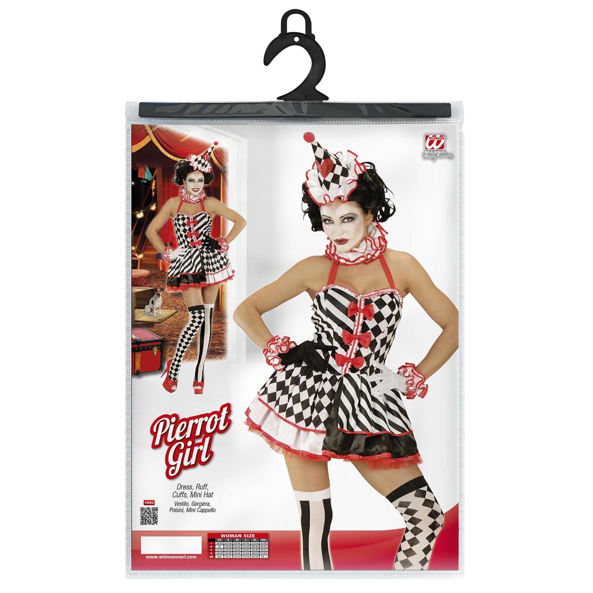 "PIERROT GIRL" (Kleid, Halskrause, Manschetten, Minihut) – Ansicht 4