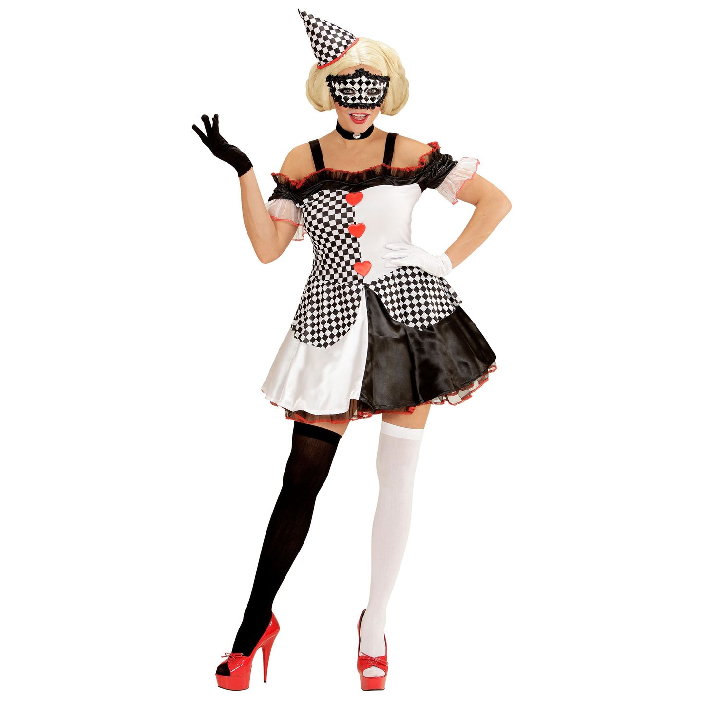 "PIERROT GIRL" (Kleid, Hut) – Vorderansicht