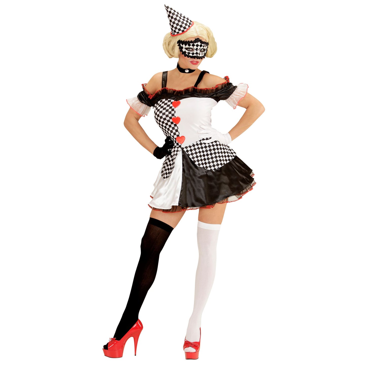 "PIERROT GIRL" (Kleid, Hut) – Detailansicht