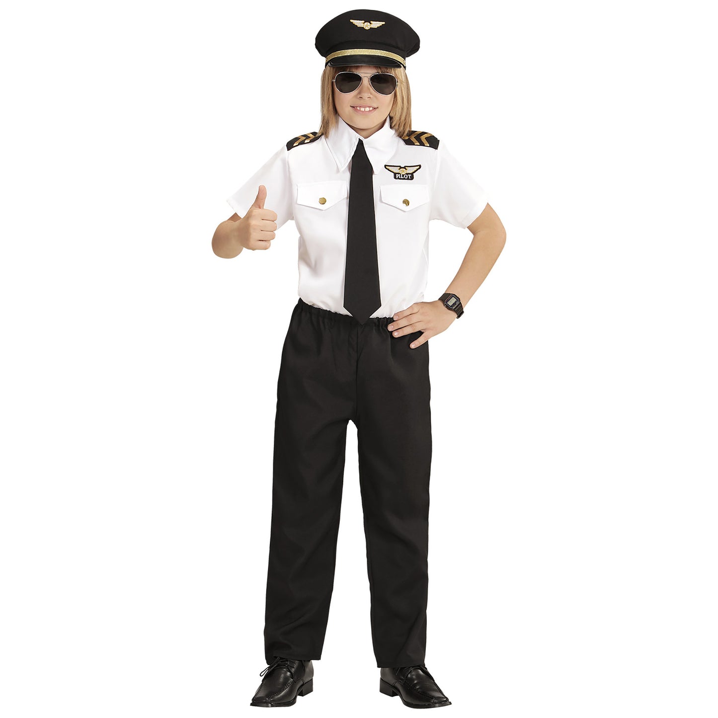 "PILOT" (Hemd, Krawatte, Hose, Mütze) – Ansicht 3