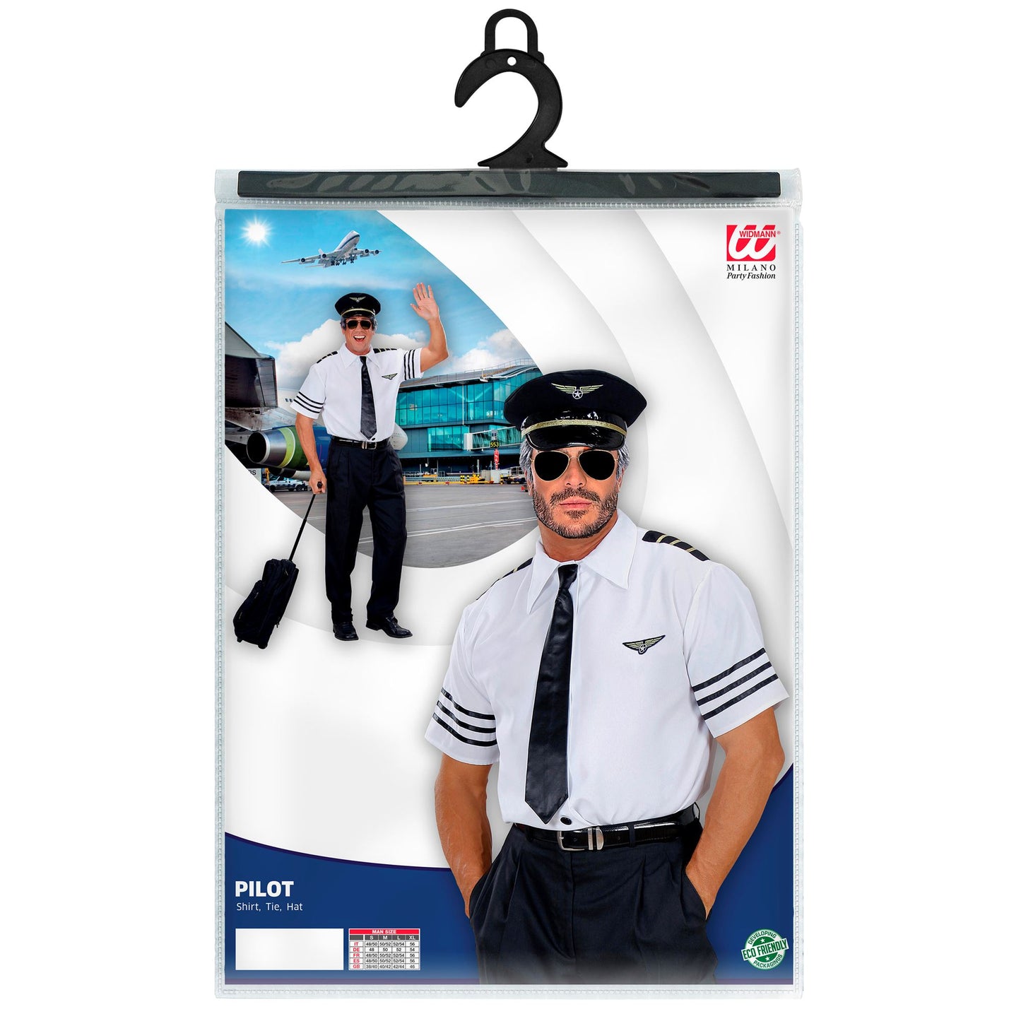 "PILOT" (Hemd, Krawatte, Mütze) – Ansicht 3