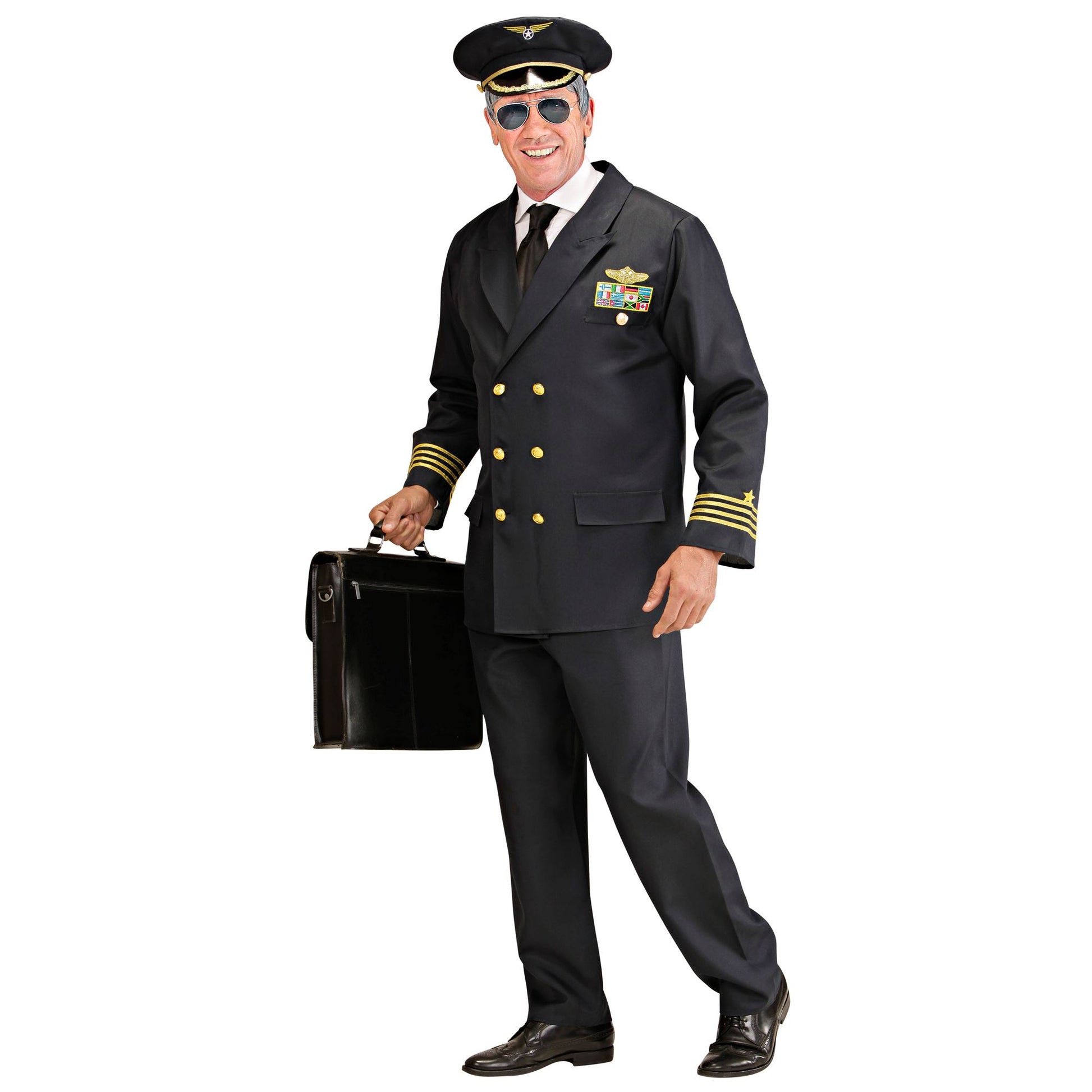 "PILOT" (Jacke, Hose, Mütze) – Detailansicht