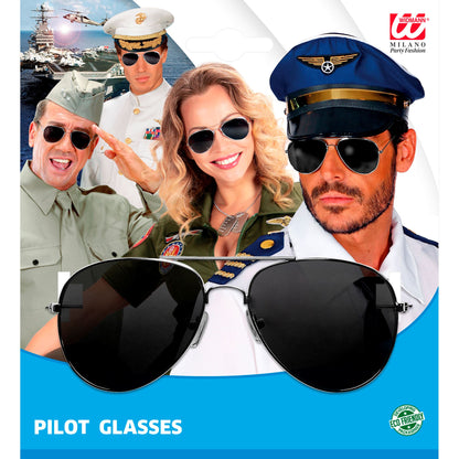 "PILOTENBRILLE" mit getönten Gläsern – Detailansicht