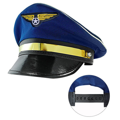 Widmann Pilotenmütze Blau Grössenverstellbar – Produktansicht
