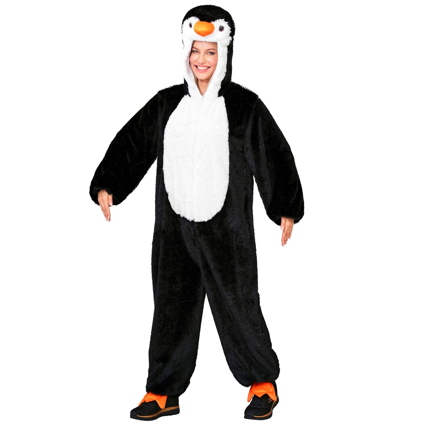 "PINGUIN EXTRA WEICHES PLÜSCHKOSTÜM" (Overall mit Kapuze) – Ansicht 3