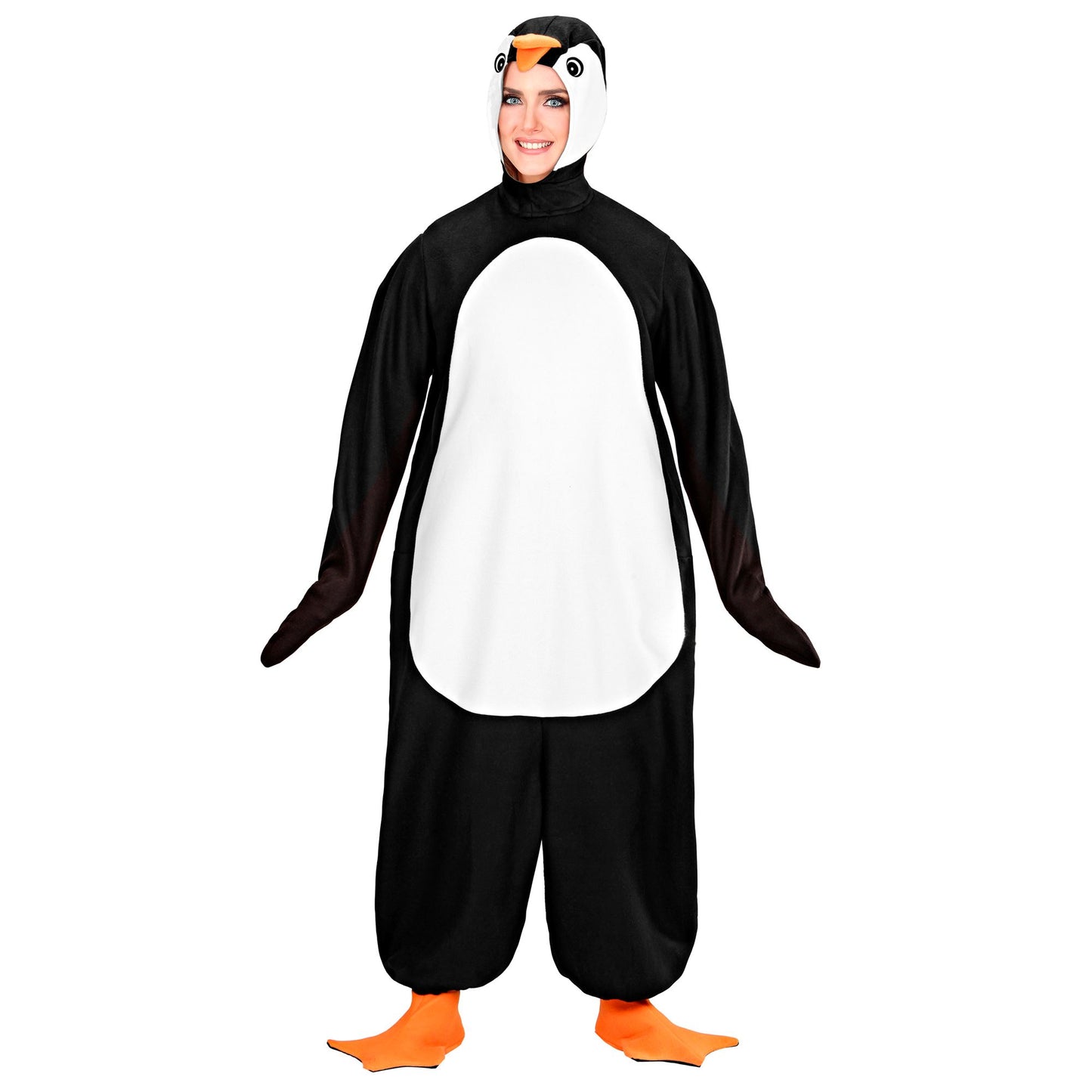 "PINGUIN" (Kostüm, Kopfbedeckung mit Maske, Pfoten) – Detailansicht