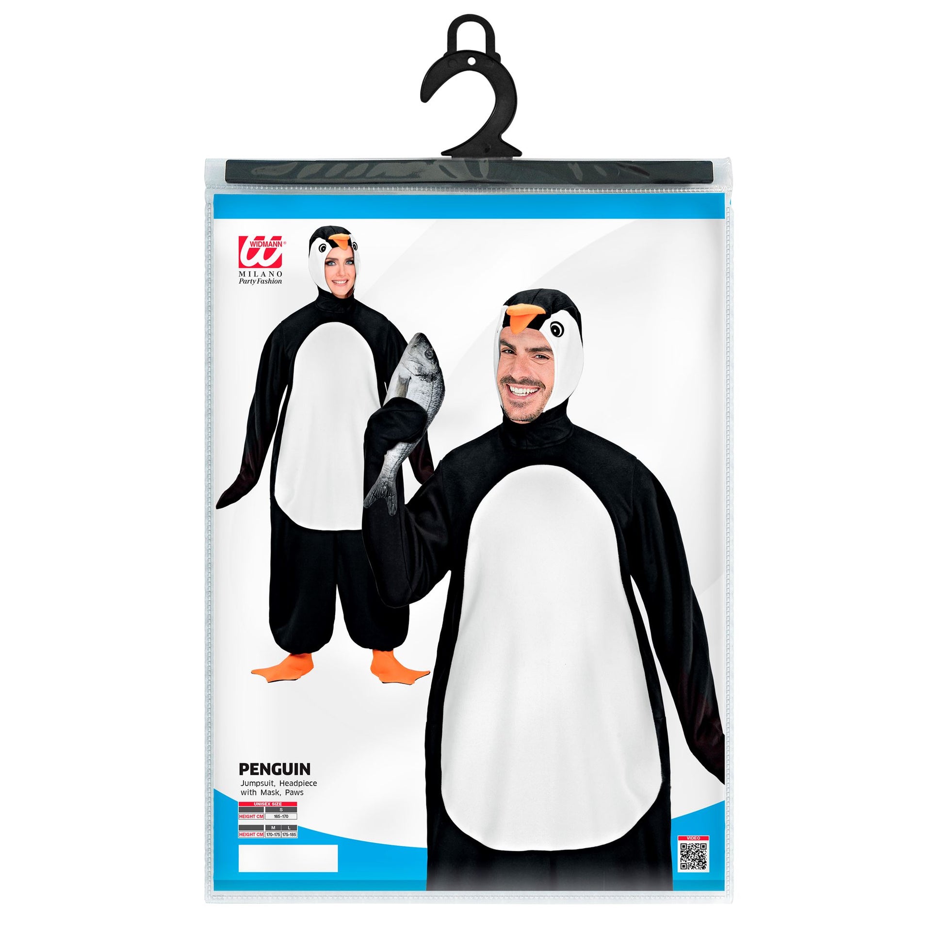 "PINGUIN" (Kostüm, Kopfbedeckung mit Maske, Pfoten) – Ansicht 5