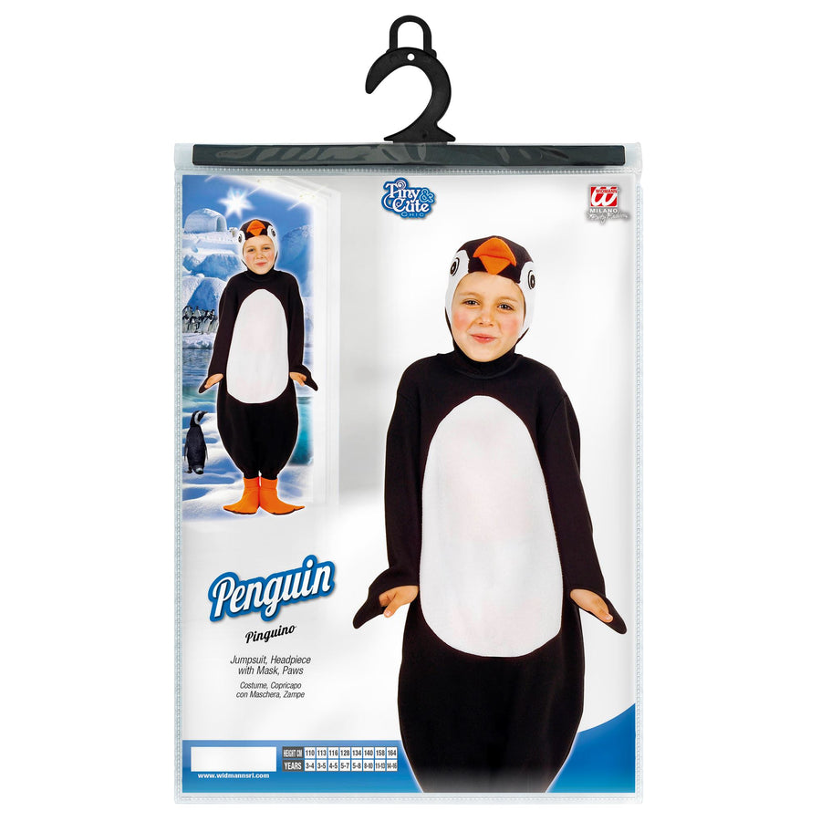 "PINGUIN" (Kostüm, Kopfbedeckung, Pfoten) – Detailansicht