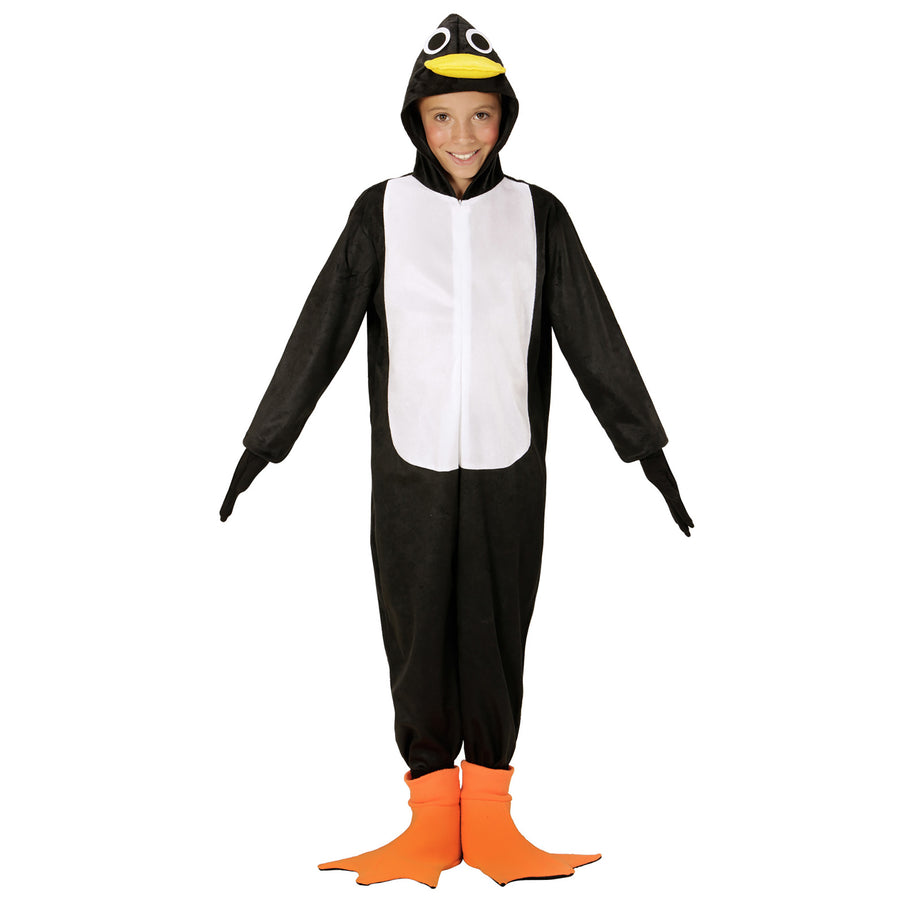"PINGUIN" (Overall mit Kapuze und Maske) – Vorderansicht