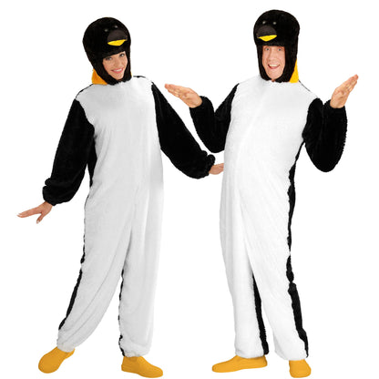 "PINGUIN SOFT PLÜSCHKOSTÜM" (Overall mit Kapuze) – Vorderansicht