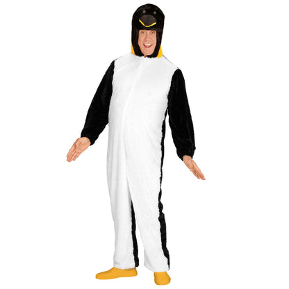 "PINGUIN SOFT PLÜSCHKOSTÜM" (Overall mit Kapuze) – Detailansicht