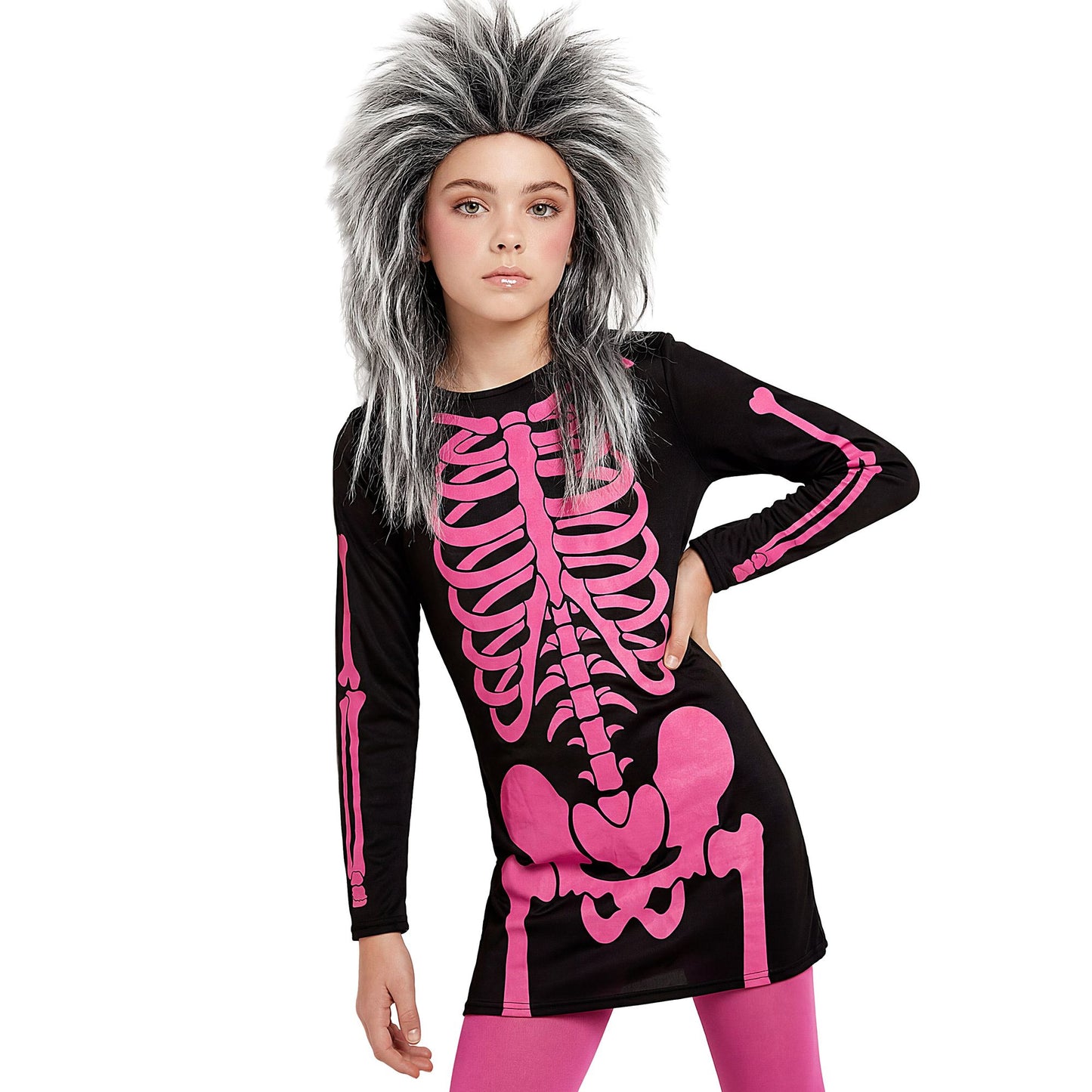 "PINK SKELETT" (Kleid) – Detailansicht