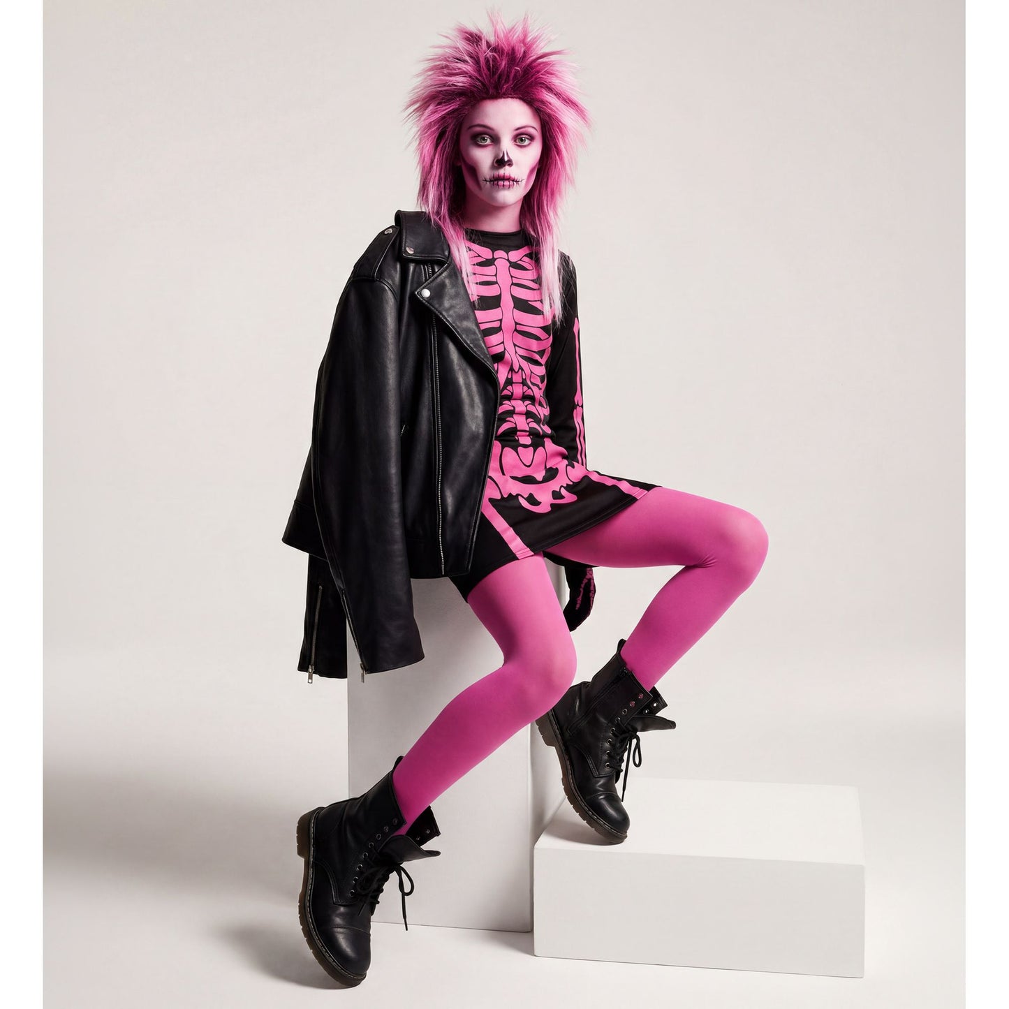 "PINK SKELETT" (Kleid) – Ansicht 3