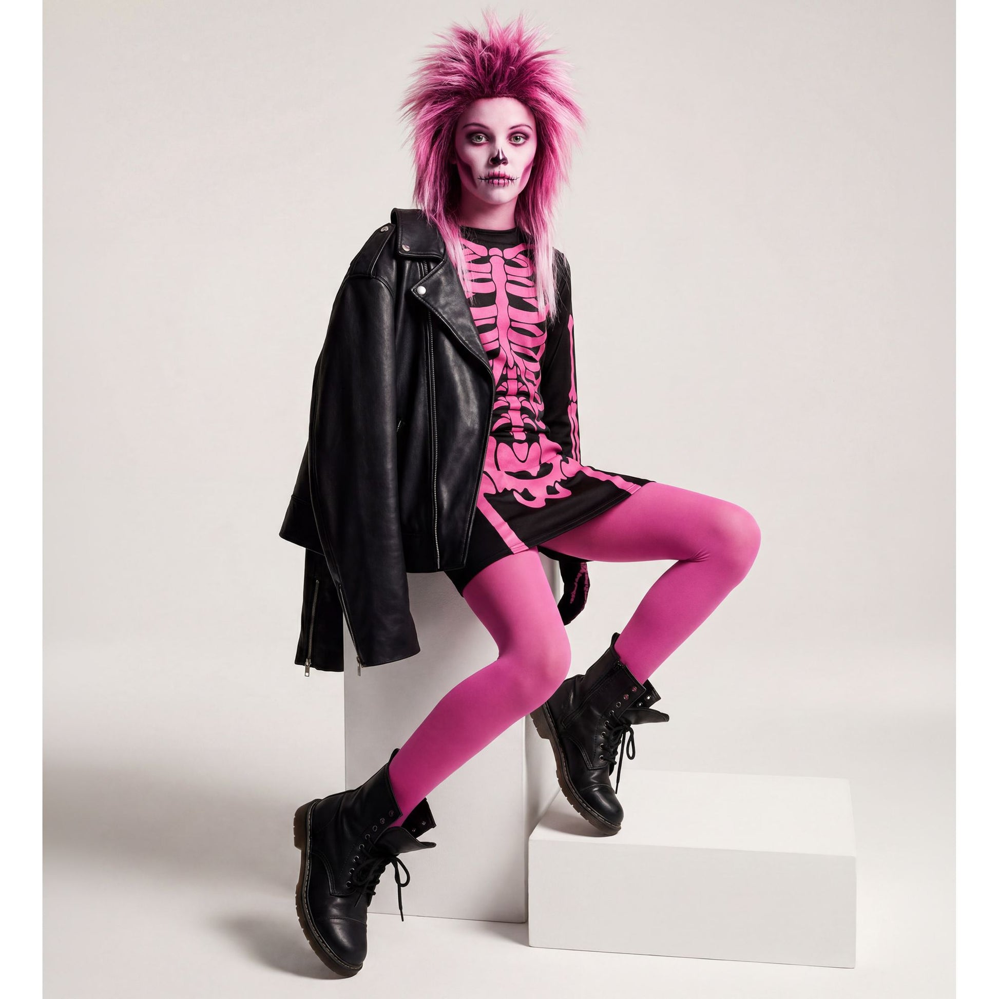 "PINK SKELETT" (Kleid) – Ansicht 3
