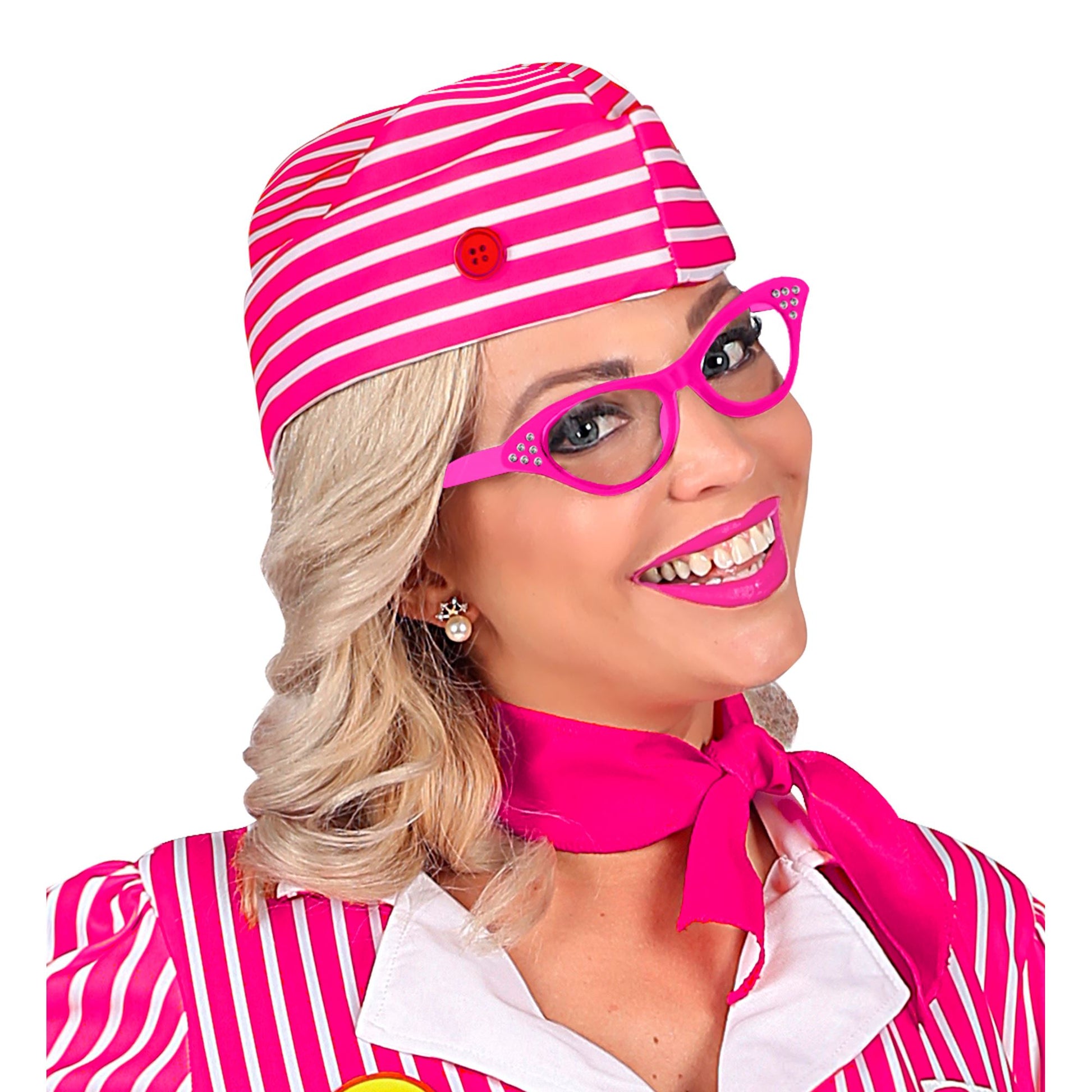 "PINKE 50ER JAHRE BRILLE MIT STRASSSTEINEN" – Ansicht 4