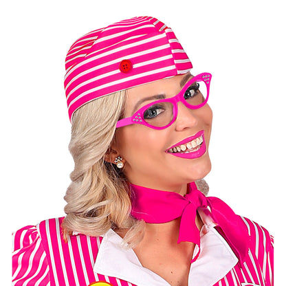 "PINKE 50ER JAHRE BRILLE MIT STRASSSTEINEN" – Ansicht 4