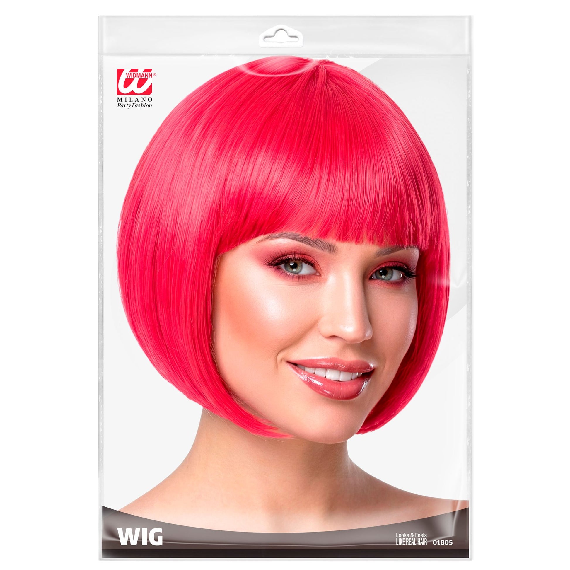 "PINKE CHANEL PERÜCKE" in Polybag – Detailansicht