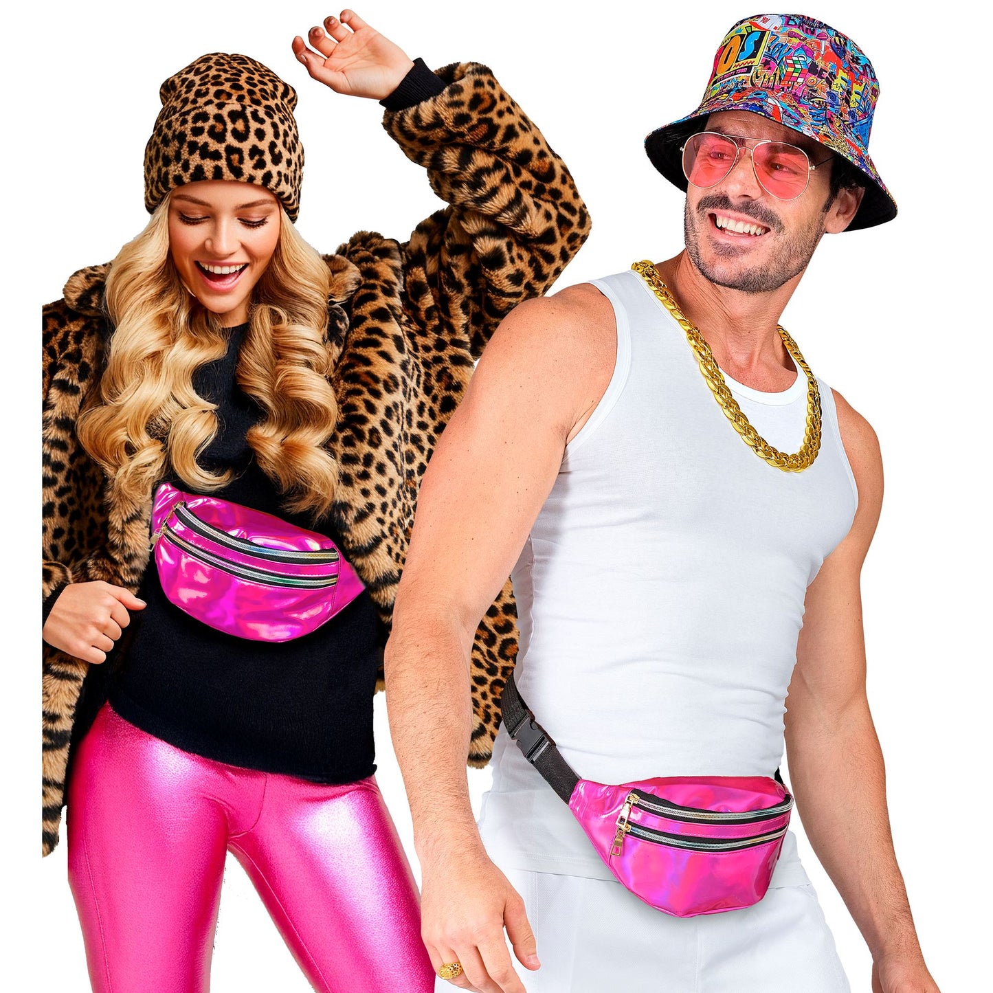 "PINKE HOLOGRAFISCHE GÜRTELTASCHE" – Ansicht 4