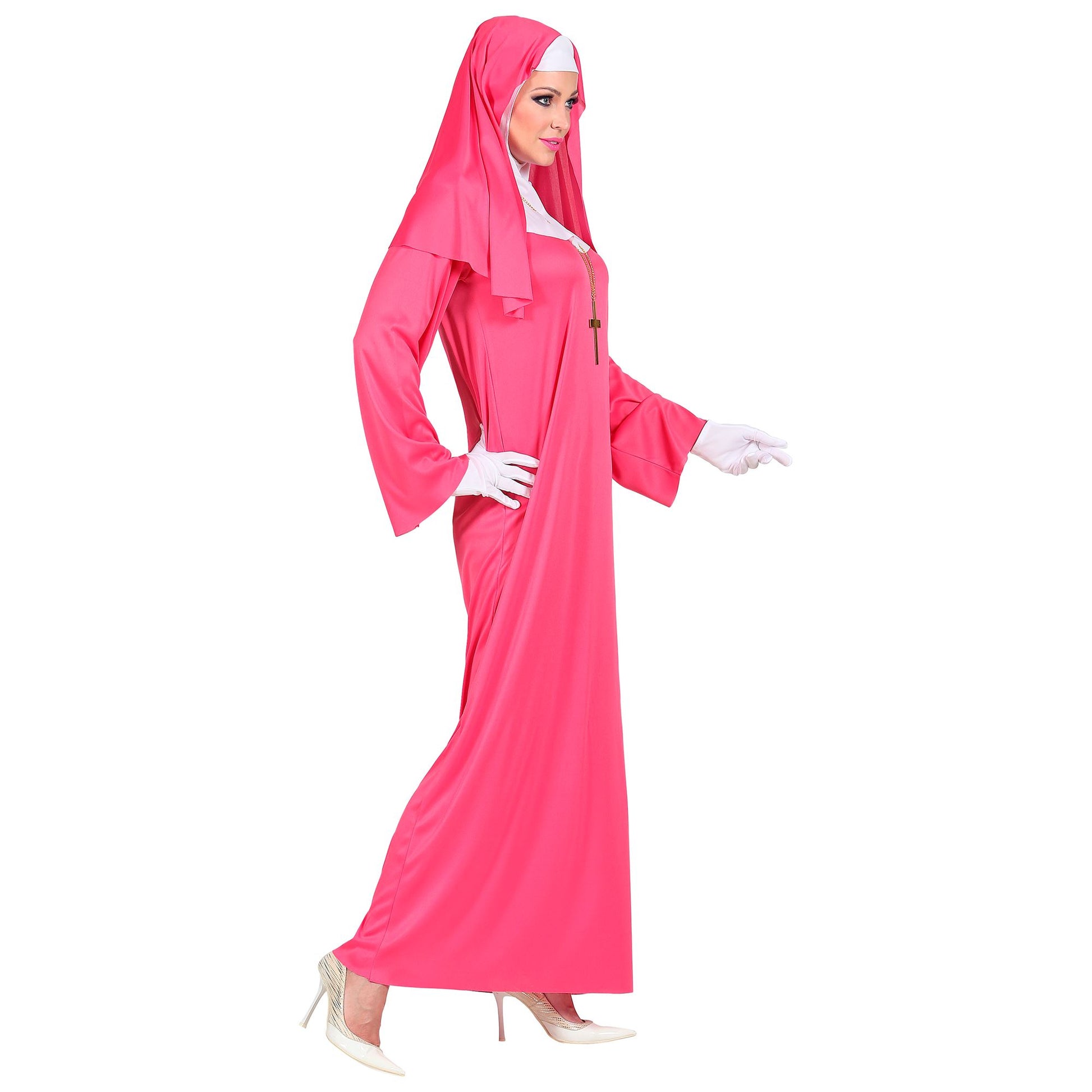 "PINKE NONNE" (Gewand, Haube, Handschuhe) – Ansicht 3