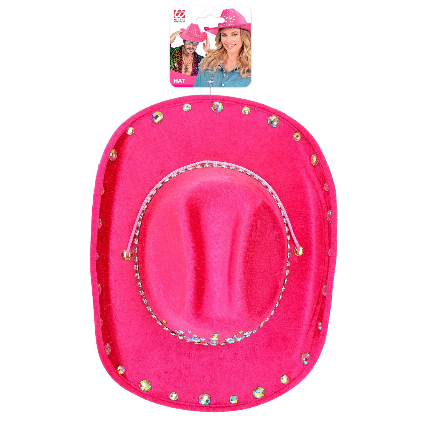 "PINKER DIAMANTEN COWBOY HUT" – Detailansicht