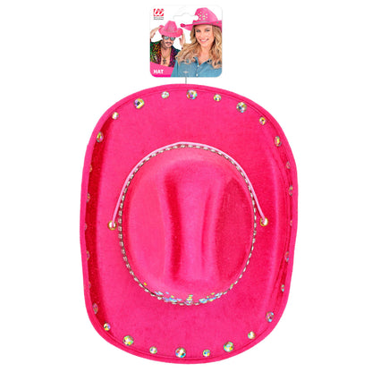 "PINKER DIAMANTEN COWBOY HUT" – Detailansicht
